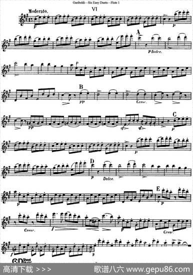 六首简易二重奏作品145号|Garibold（加里波第）