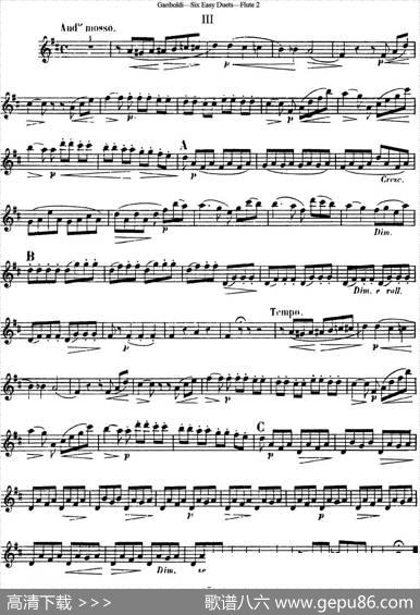 六首简易二重奏作品145号|Garibold（加里波第）