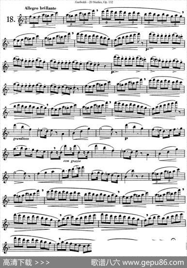 二十首练习曲作品132号之18|Garibold（加里波第）
