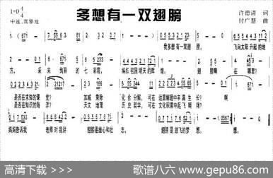 多想有一双翅膀 - 许德清|付广慧