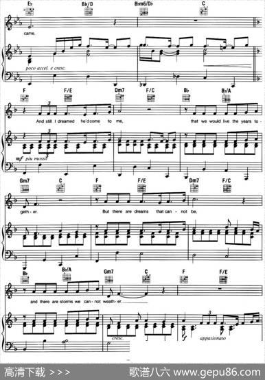 IDreamedaDream（音乐剧《悲惨世界》（LesMiserables）选曲、正谱）