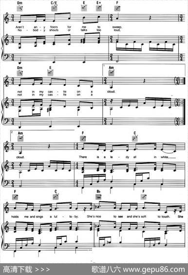 CastleonaCloud（音乐剧《悲惨世界》（LesMiserables）选曲、正谱）