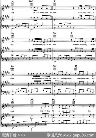 Stars（音乐剧《悲惨世界》（LesMiserables）选曲、正谱）