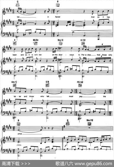 Stars（音乐剧《悲惨世界》（LesMiserables）选曲、正谱）