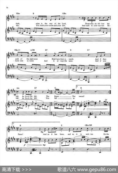 Stars（音乐剧《悲惨世界》（LesMiserables）选曲、正谱）
