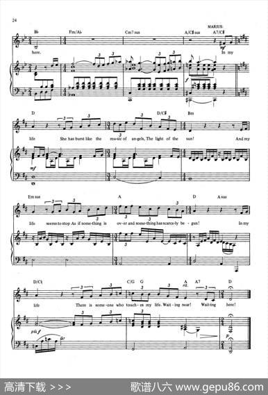 InMyLife（音乐剧《悲惨世界》（LesMiserables）选曲、正谱）