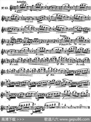 二十首练习曲作品131号（NO.13）|Garibold（加里波第）