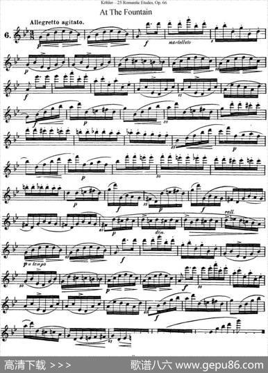 25首浪漫练习曲作品66号（NO.6）|Kohler（柯勒）