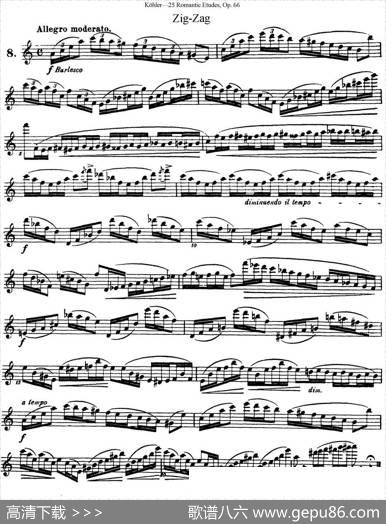 25首浪漫练习曲作品66号（NO.8）|Kohler（柯勒）