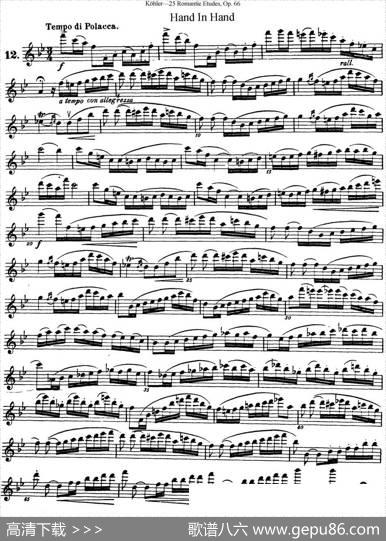 25首浪漫练习曲作品66号（NO.12）|Kohler（柯勒）
