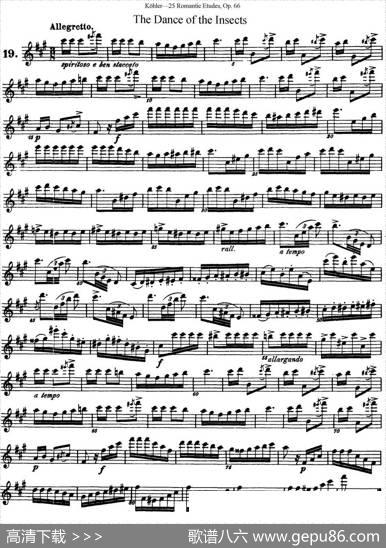 25首浪漫练习曲作品66号（NO.19）|Kohler（柯勒）