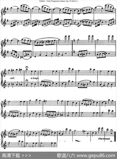 柯勒40首长笛提高练习曲OP.55（NO.15）|Kohler(柯勒)