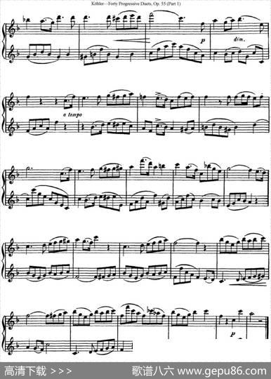 柯勒40首长笛提高练习曲OP.55（NO.21）|Kohler(柯勒)