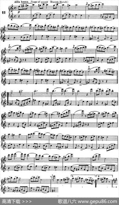 柯勒40首长笛提高练习曲OP.55（二重奏）（NO.11）|Kohler（柯勒）