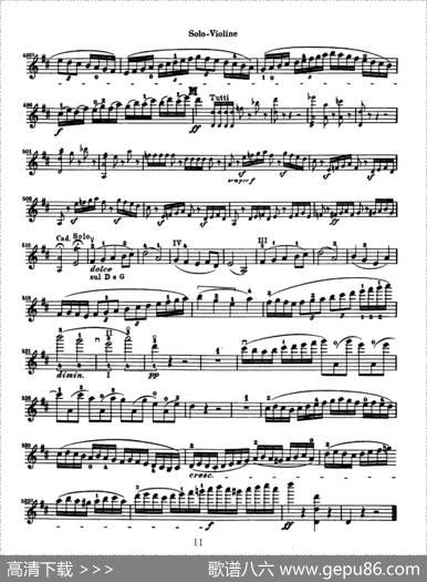 KonzertfurVioline（贝多芬小提琴协奏曲）