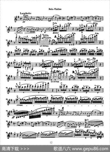 KonzertfurVioline（贝多芬小提琴协奏曲）