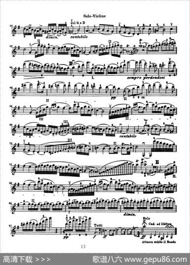 KonzertfurVioline（贝多芬小提琴协奏曲）