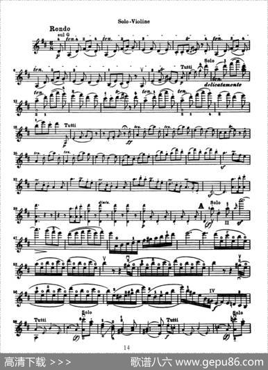 KonzertfurVioline（贝多芬小提琴协奏曲）