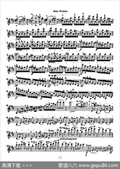 KonzertfurVioline（贝多芬小提琴协奏曲）