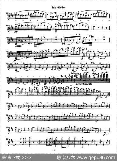 KonzertfurVioline（贝多芬小提琴协奏曲）