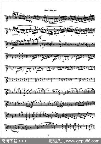 KonzertfurVioline（贝多芬小提琴协奏曲）