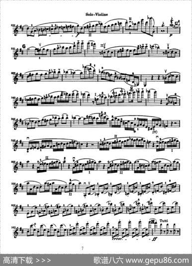KonzertfurVioline（贝多芬小提琴协奏曲）