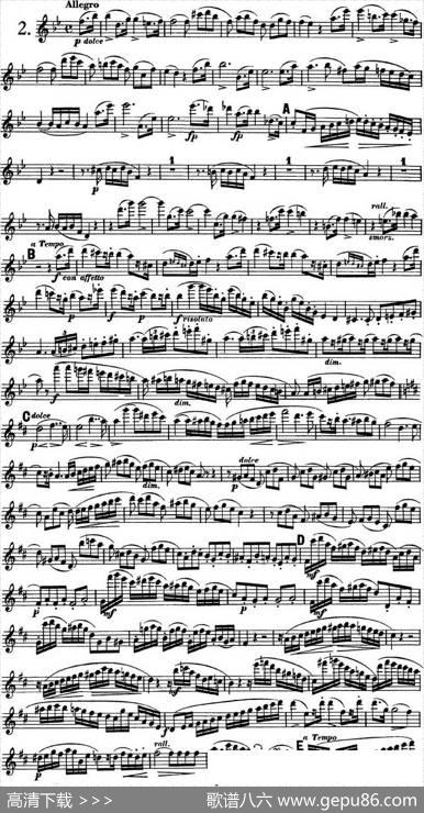 库劳长笛二重奏大练习曲Op.39——Flute1（No.2）|Kuhlau(库劳)