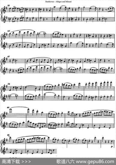贝多芬快板及小步舞曲二重奏|Beethoven（贝多芬）