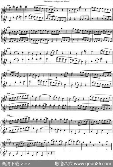 贝多芬快板及小步舞曲二重奏|Beethoven（贝多芬）