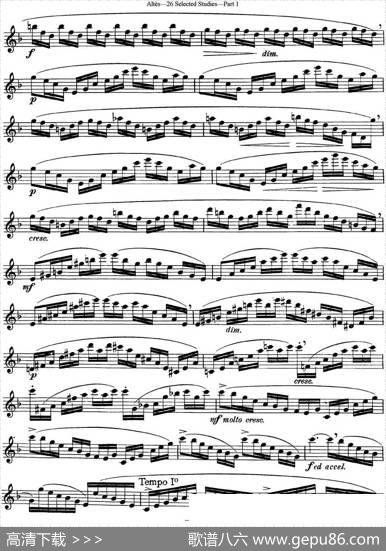 阿尔泰斯26首精选长笛练习曲（NO.5）|Altes（阿尔泰斯）