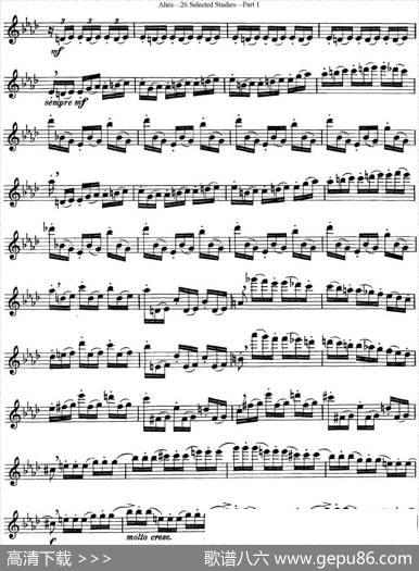 阿尔泰斯26首精选长笛练习曲（NO.7）|Altes（阿尔泰斯）