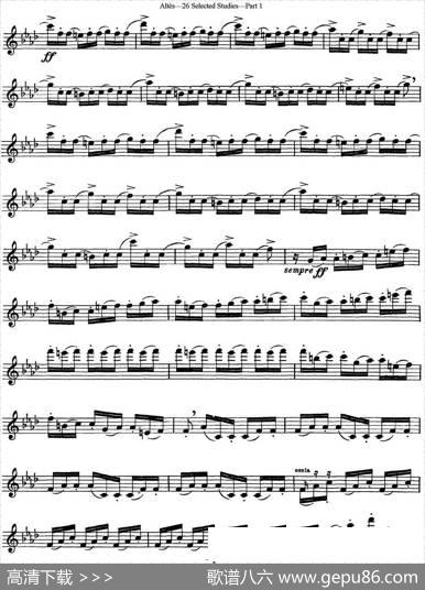 阿尔泰斯26首精选长笛练习曲（NO.7）|Altes（阿尔泰斯）