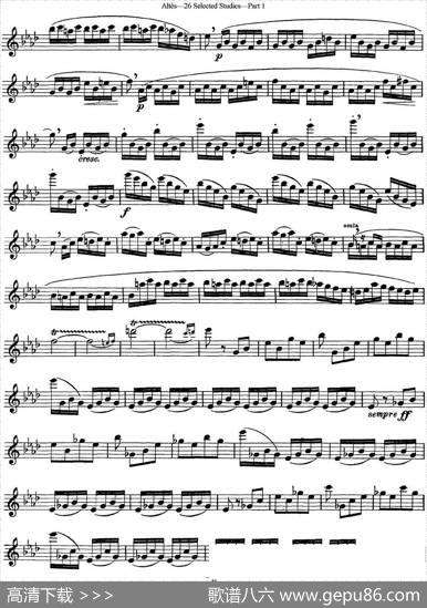 阿尔泰斯26首精选长笛练习曲（NO.8）|Altes（阿尔泰斯）