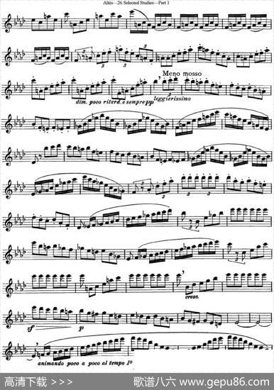 阿尔泰斯26首精选长笛练习曲（NO.8）|Altes（阿尔泰斯）