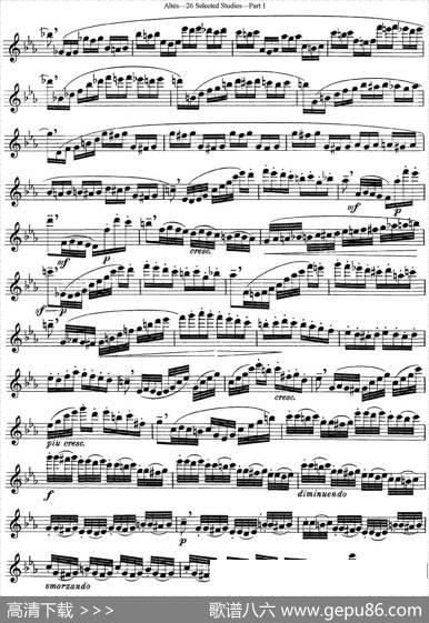 阿尔泰斯26首精选长笛练习曲（NO.9）|Altes（阿尔泰斯）