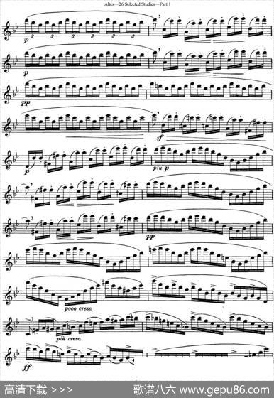 阿尔泰斯26首精选长笛练习曲（NO.10）|Altes（阿尔泰斯）