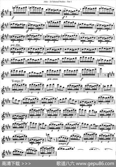 阿尔泰斯26首精选长笛练习曲（NO.14）|Altes（阿尔泰斯）