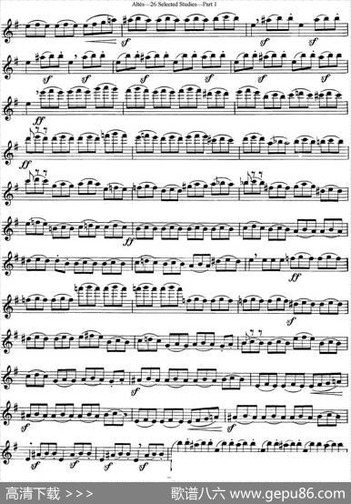 阿尔泰斯26首精选长笛练习曲（NO.15）|Altes（阿尔泰斯）
