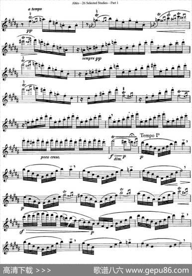 阿尔泰斯26首精选长笛练习曲（NO.16）|Altes（阿尔泰斯）