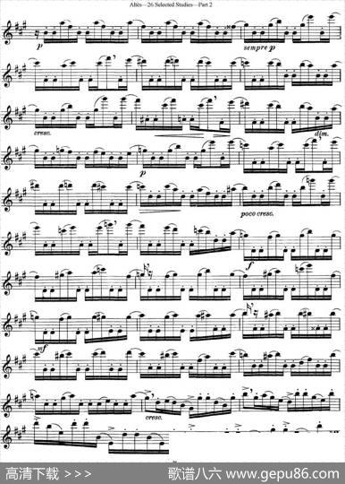 阿尔泰斯26首精选长笛练习曲（NO.18）|Altes（阿尔泰斯）