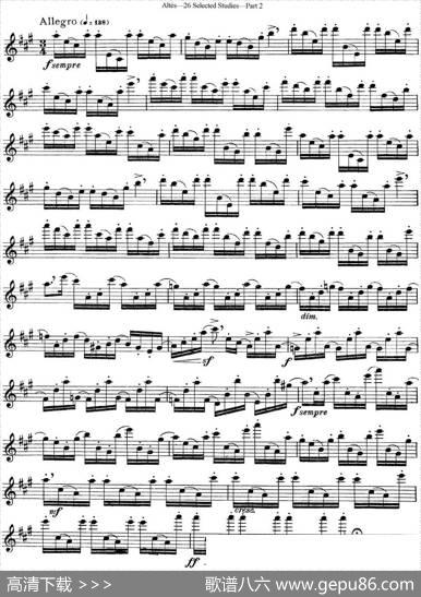 阿尔泰斯26首精选长笛练习曲（NO.18）|Altes（阿尔泰斯）