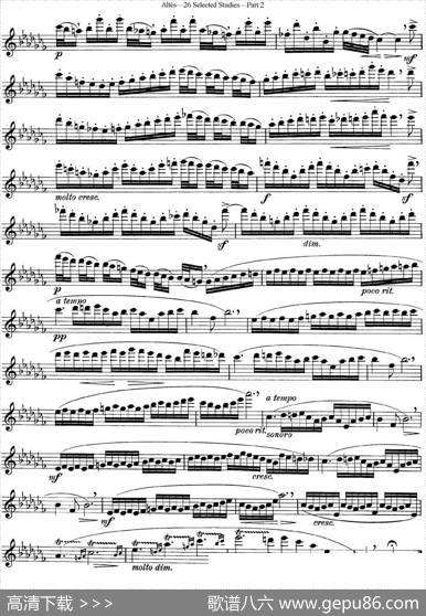 阿尔泰斯26首精选长笛练习曲（NO.20）|Altes（阿尔泰斯）
