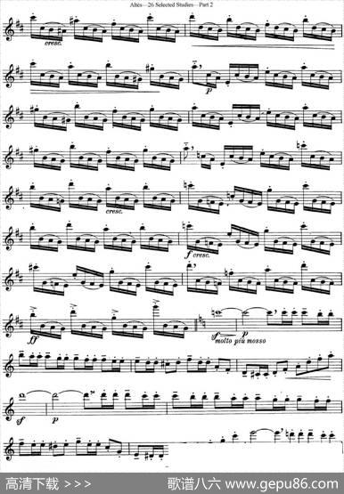 阿尔泰斯26首精选长笛练习曲（NO.21）|Altes（阿尔泰斯）