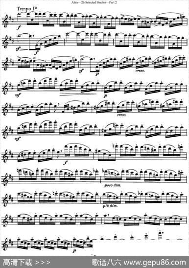 阿尔泰斯26首精选长笛练习曲（NO.21）|Altes（阿尔泰斯）