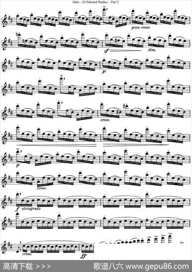 阿尔泰斯26首精选长笛练习曲（NO.21）|Altes（阿尔泰斯）