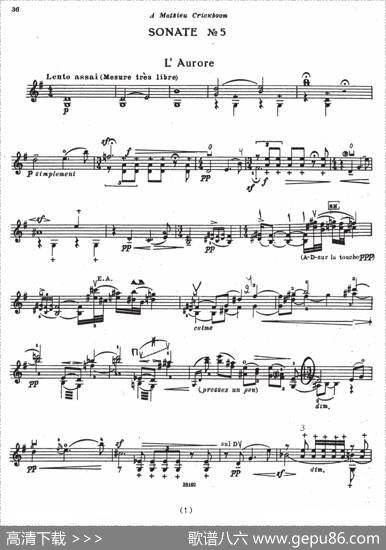 SONATENo5（伊萨伊小提琴奏鸣曲）