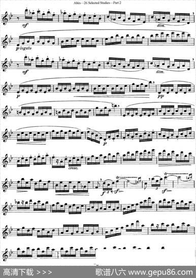 阿尔泰斯26首精选长笛练习曲（NO.23）|Altes（阿尔泰斯）