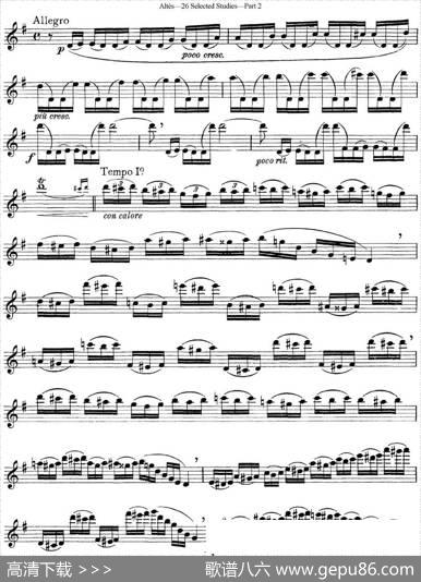 阿尔泰斯26首精选长笛练习曲（NO.25）|Altes（阿尔泰斯）