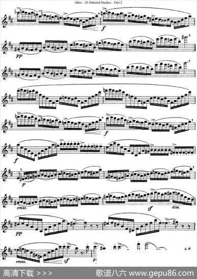 阿尔泰斯26首精选长笛练习曲（NO.26）|Altes（阿尔泰斯）