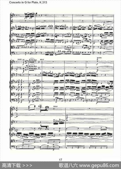 ConcertoinGforFlute,K.313（G调长笛协奏曲,K.313）